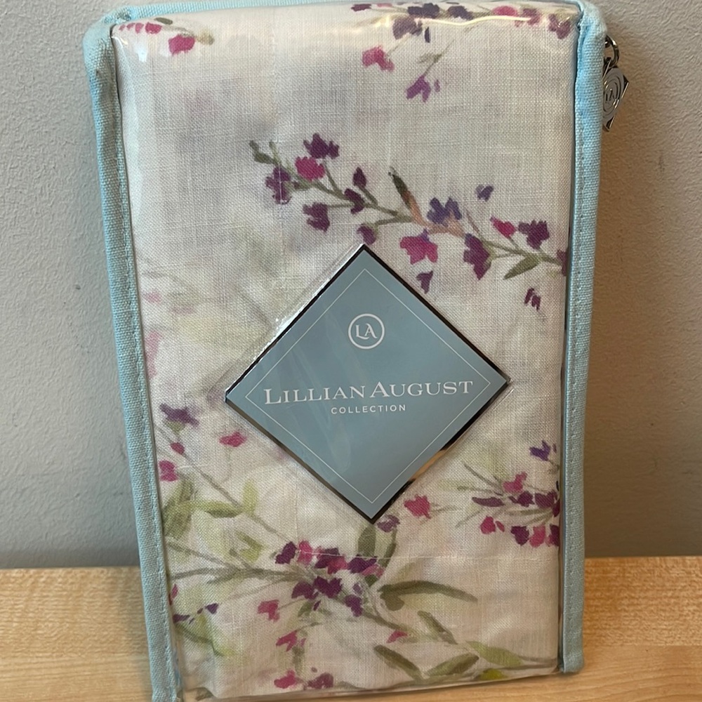 Lillian August Provence Lilac Linen Standard Sham
